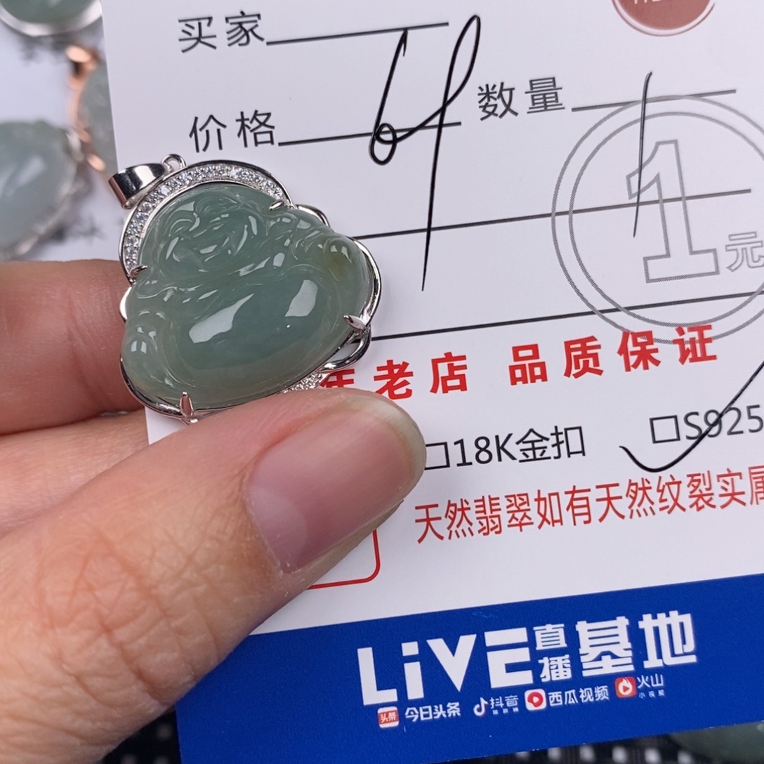 翡翠银S925镶嵌颈饰