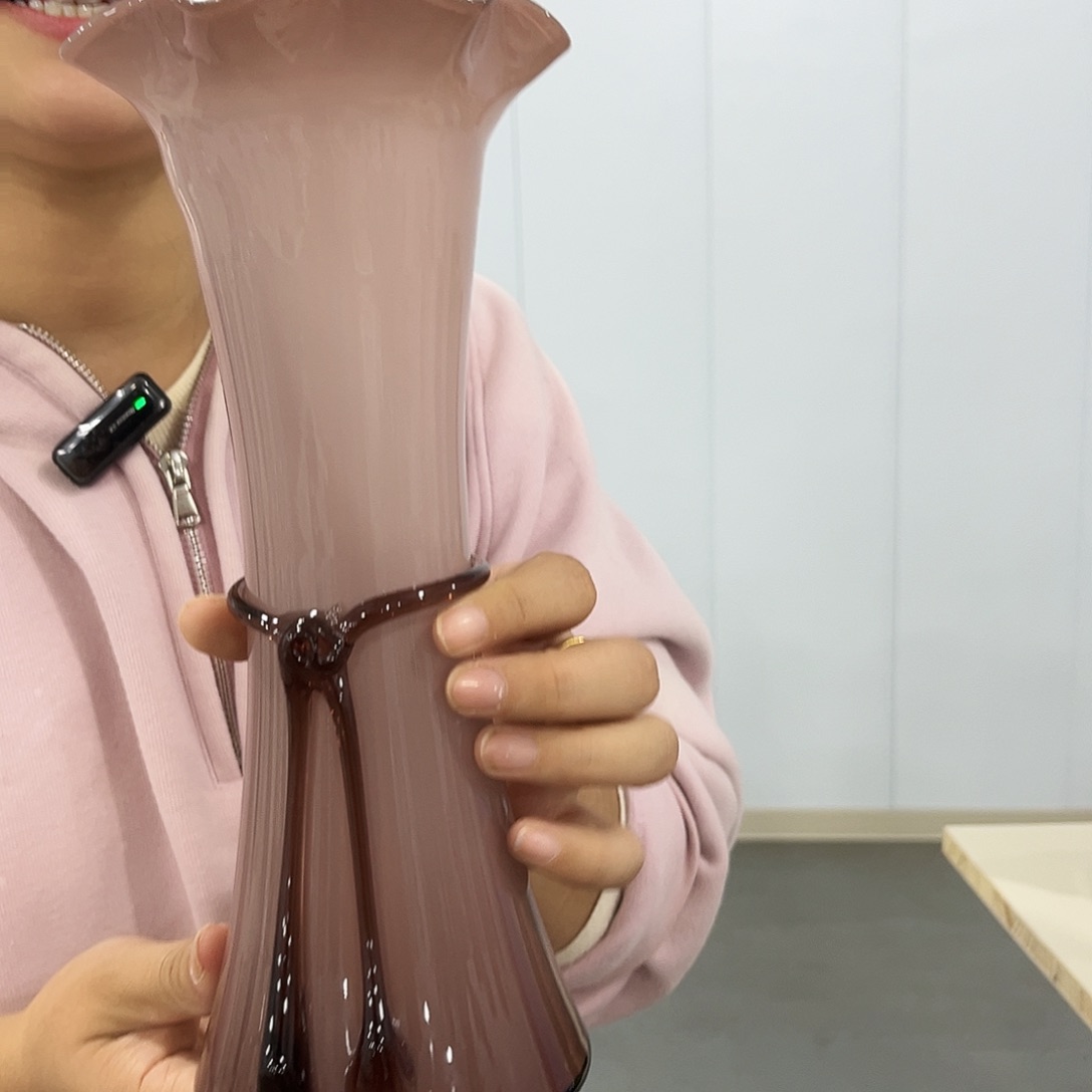 打袋淡紫色水晶玻璃