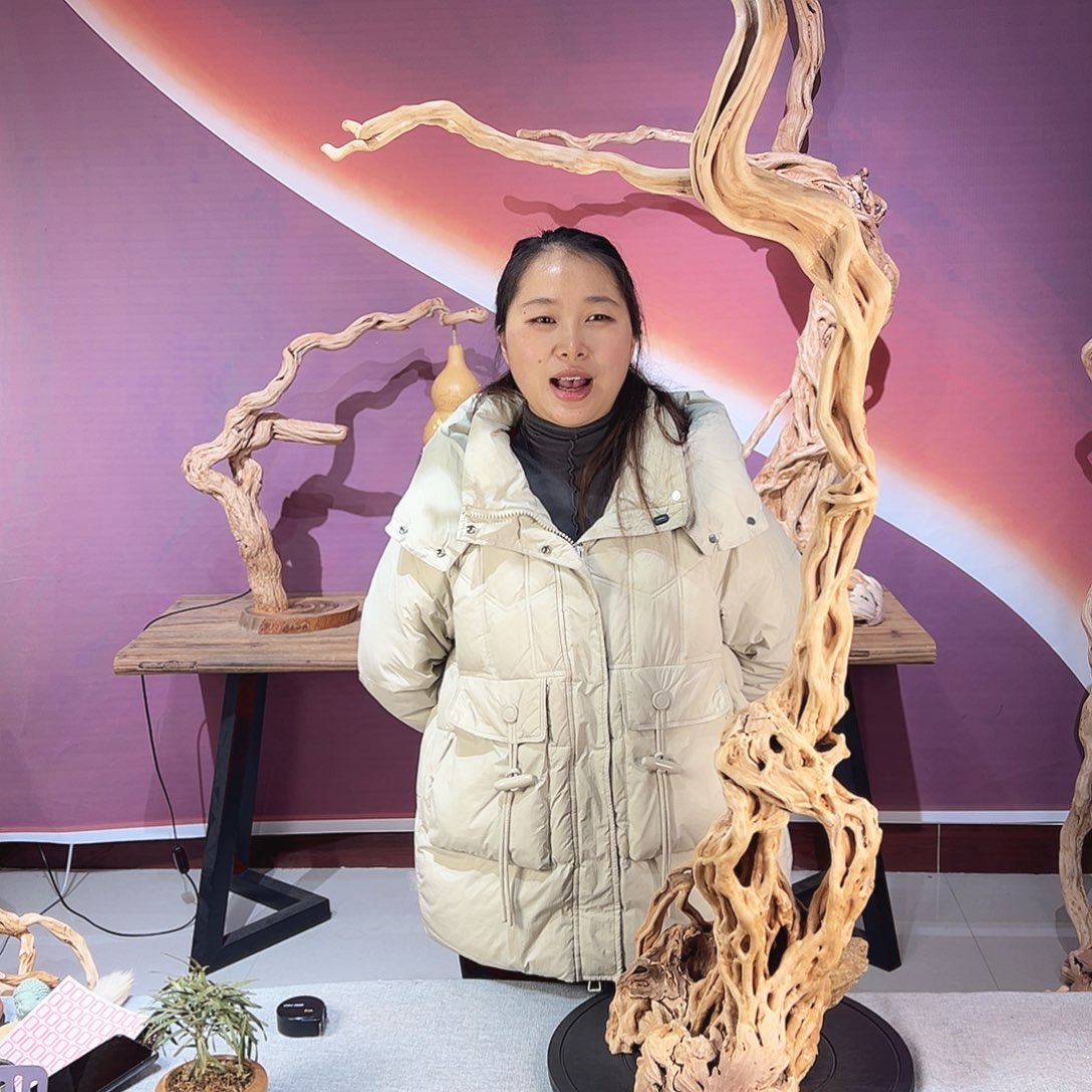 玉***尘木天然杜鹃根根艺摆件