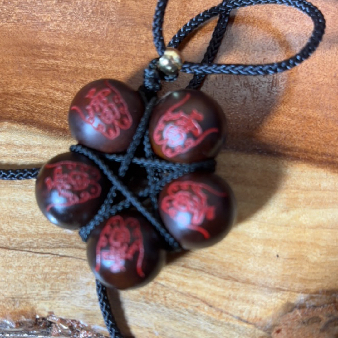 百年雷击枣木玉化五雷符