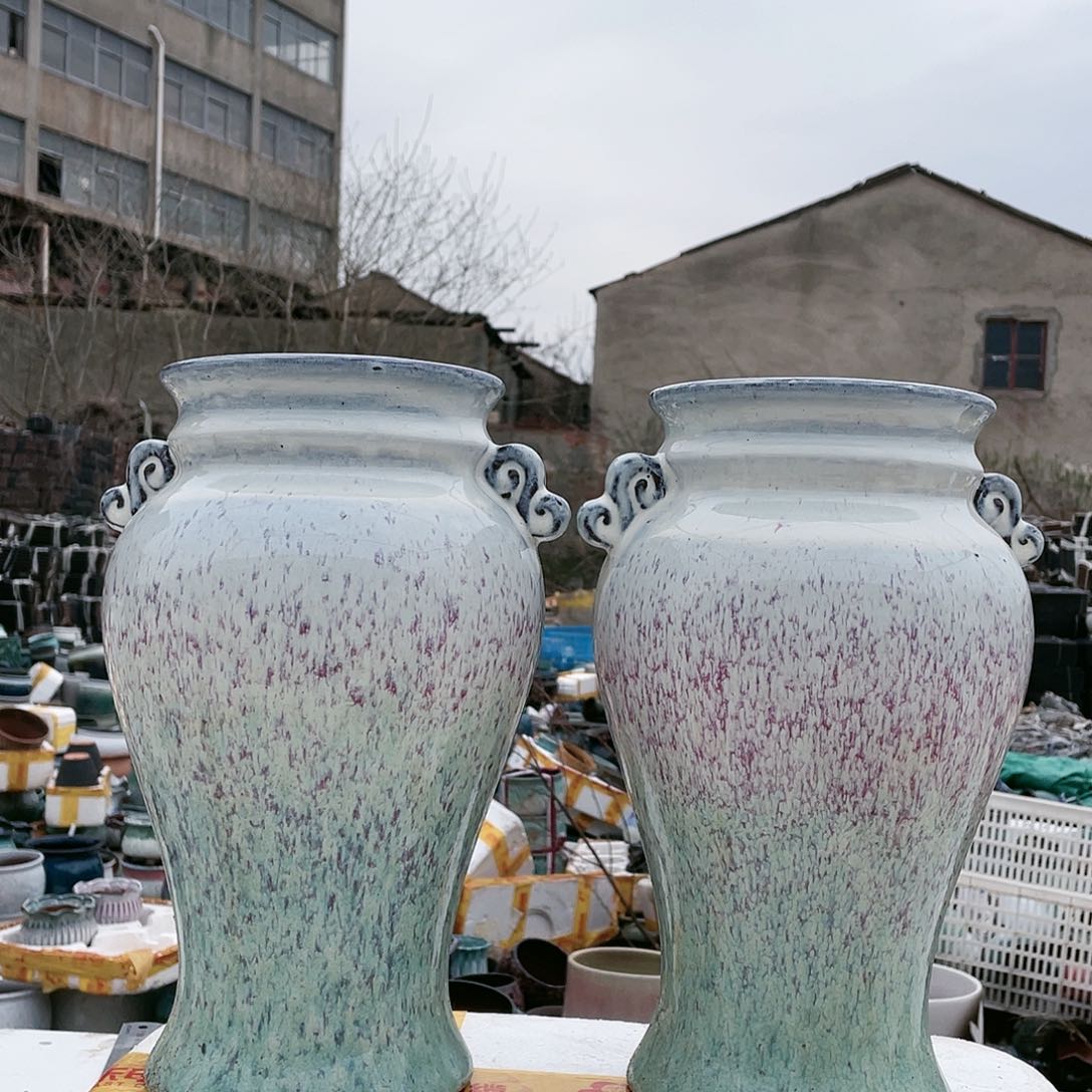 宜兴紫砂粗陶花盆