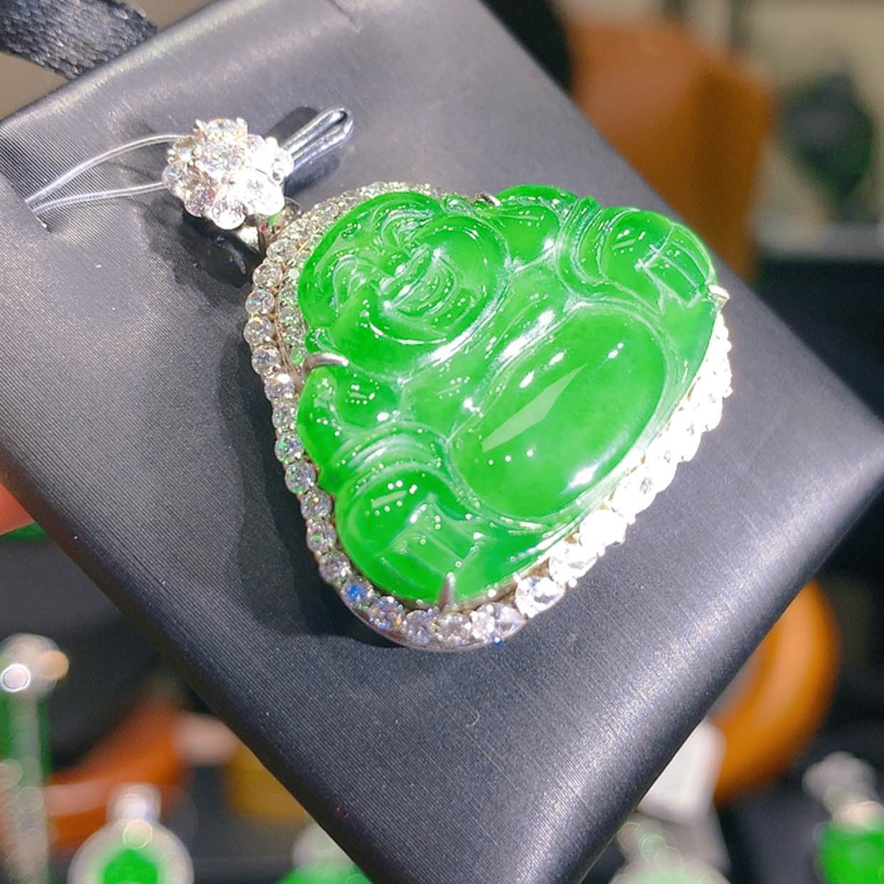 【闪购商品】翡翠颈饰银S925镶嵌3柒姐