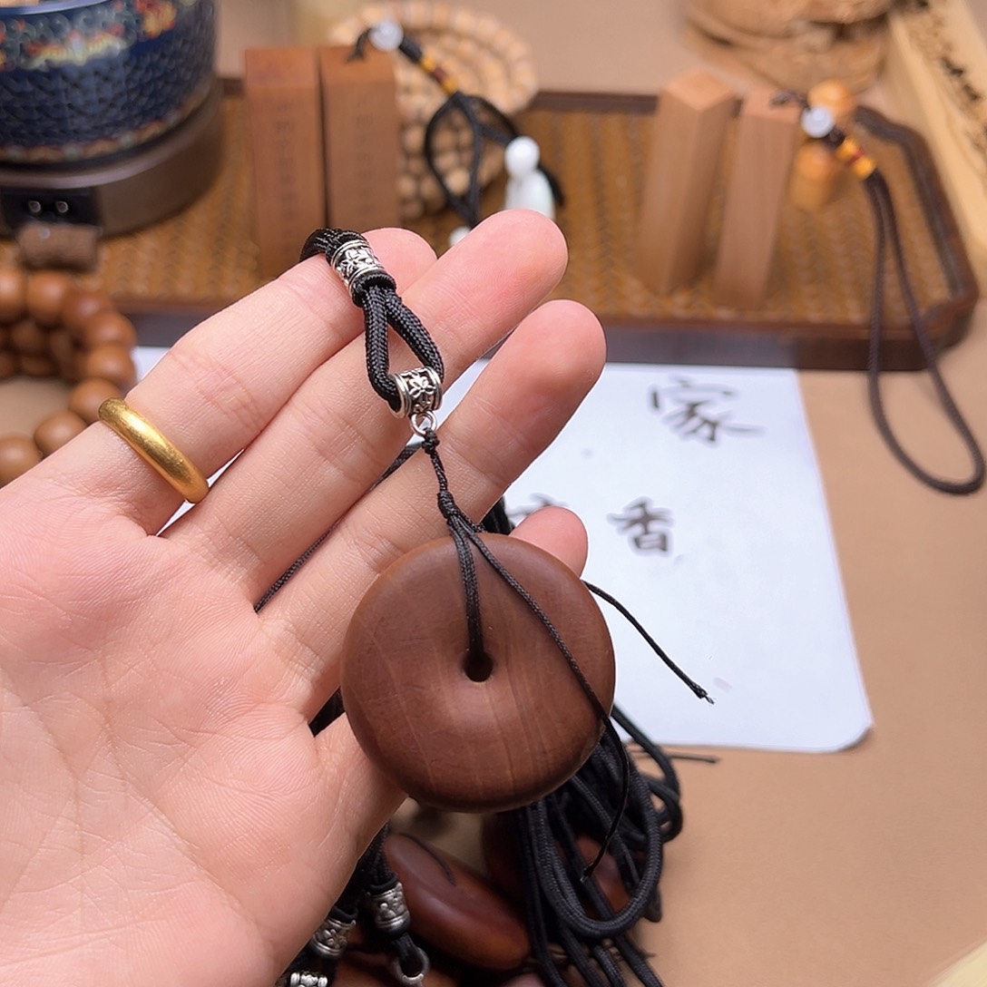 檀香木手串/手链平安扣（大）