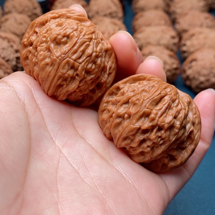 文玩核桃把件42磨盘