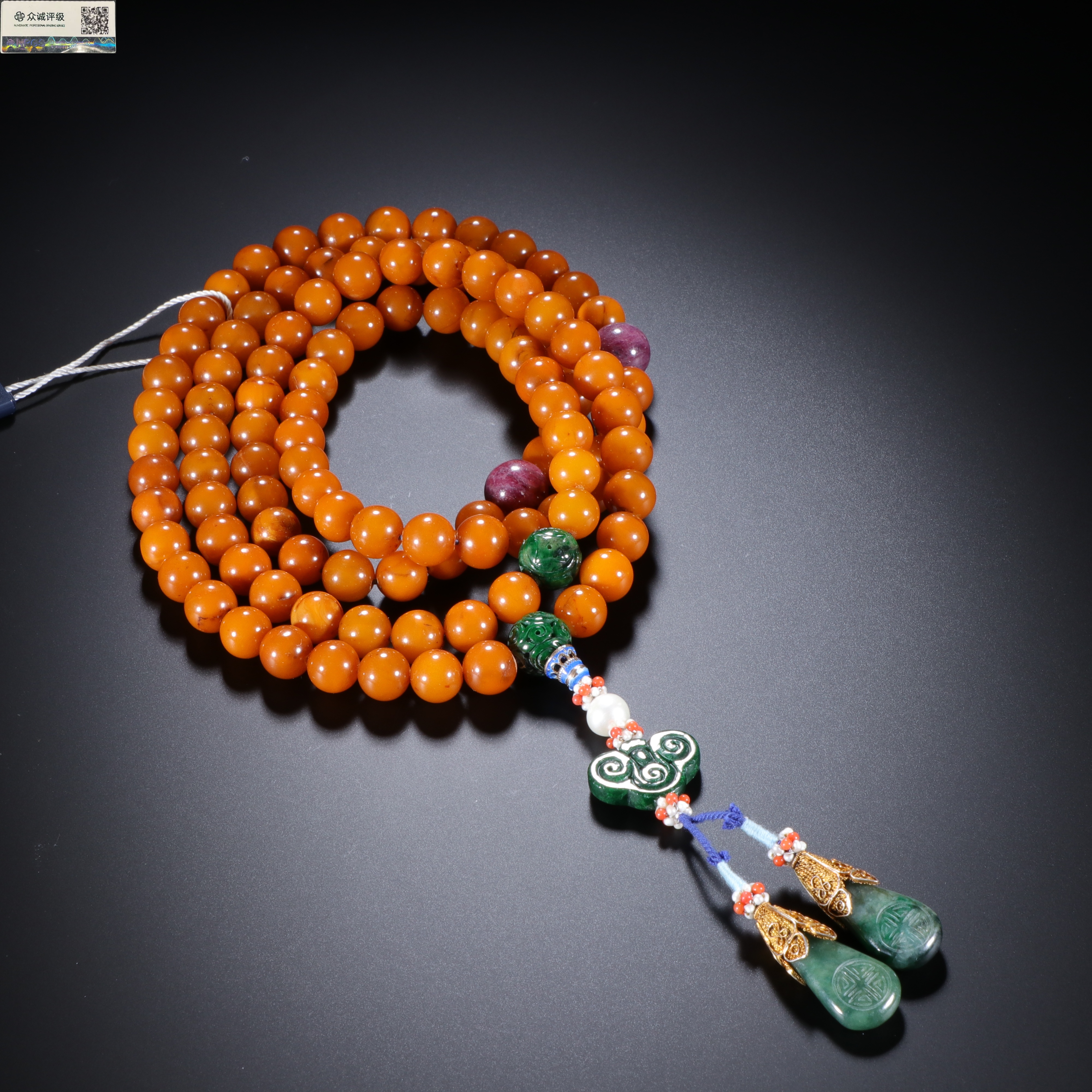 1205038/博古通今/集古藏今/蜜蜡念珠/古董首饰