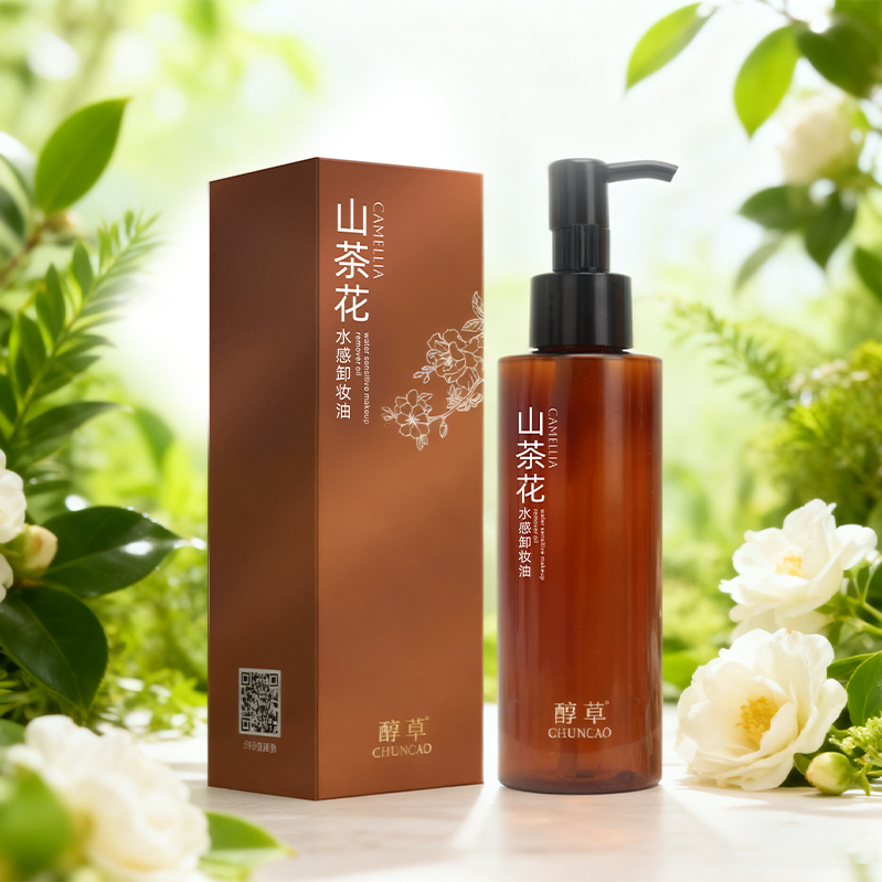 醇草 山茶花水感卸妆油 以油溶油温和卸妆 溶解黑头油脂粒 复购