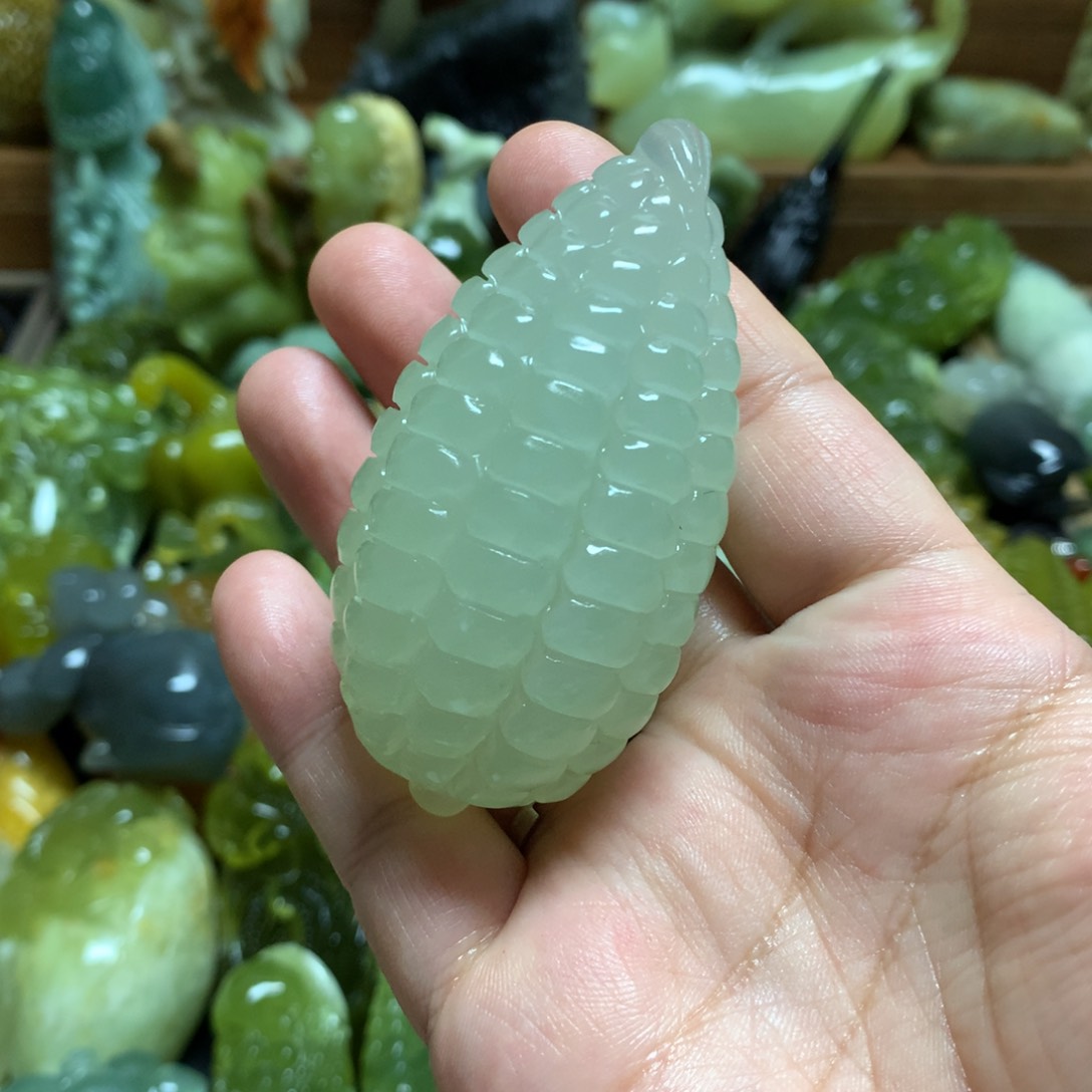 岫玉手把未镶嵌手把