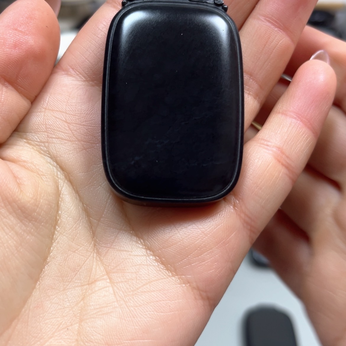 【闪购商品】和田玉（墨玉）46面包56克左右羊脂未镶嵌