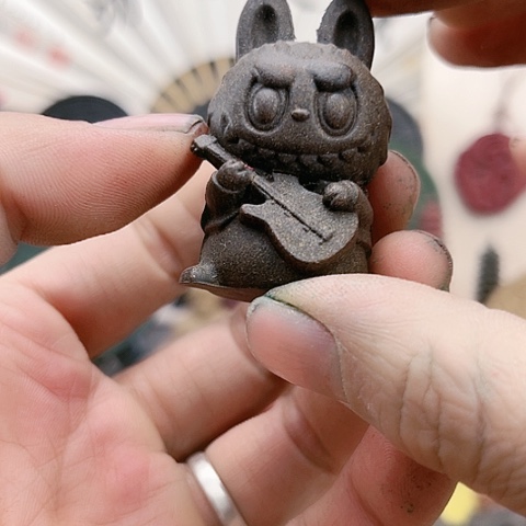 泥塑桂花香方瑕疵款拉布布