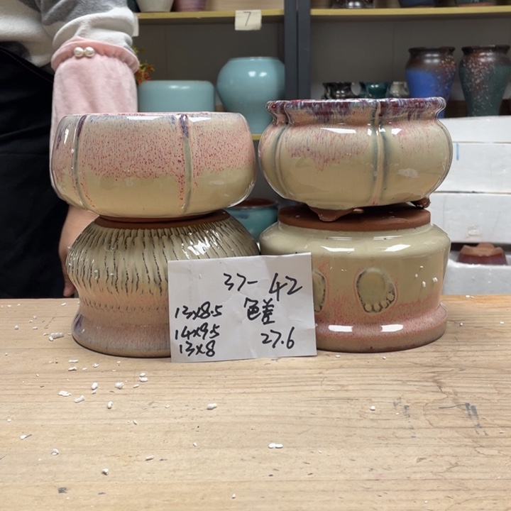 紫砂花盆多肉花盆微瑕42