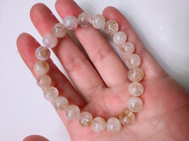 天然兔毛发水晶手串