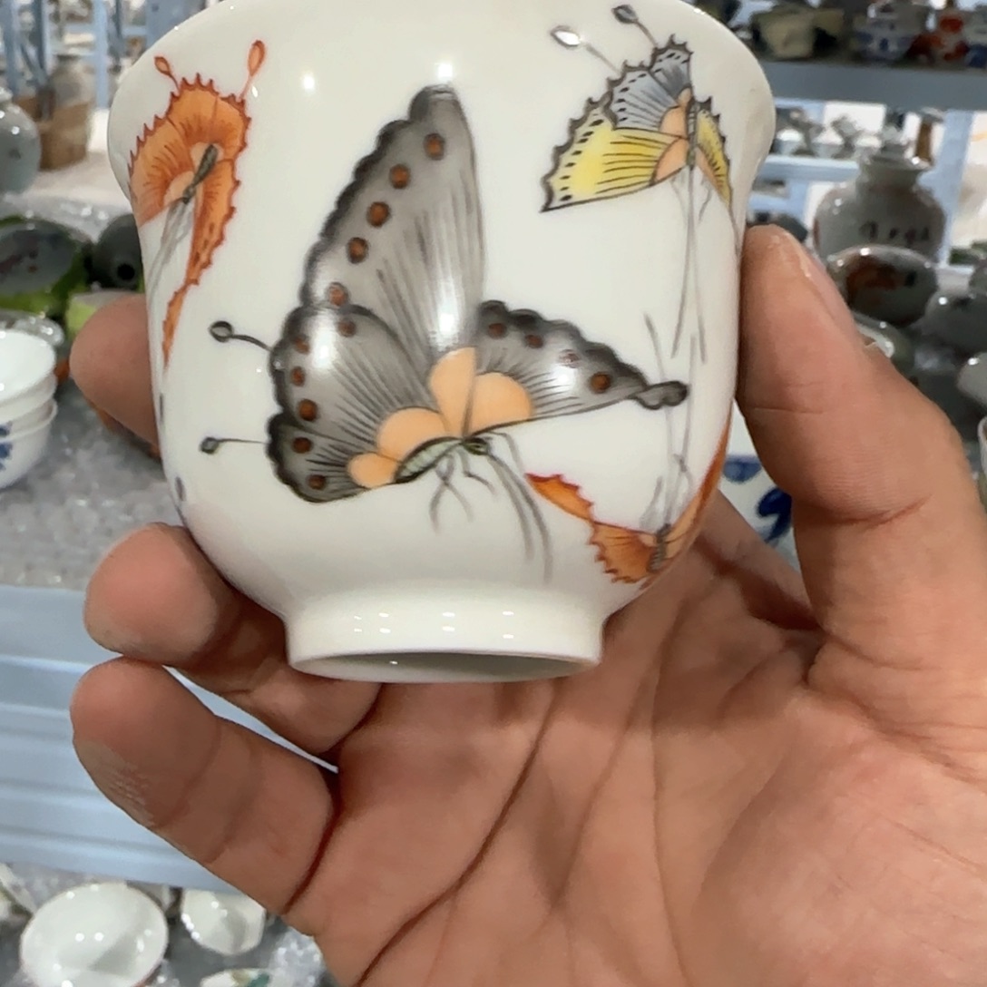 瓷片摆件手绘瓷器全部处理了
