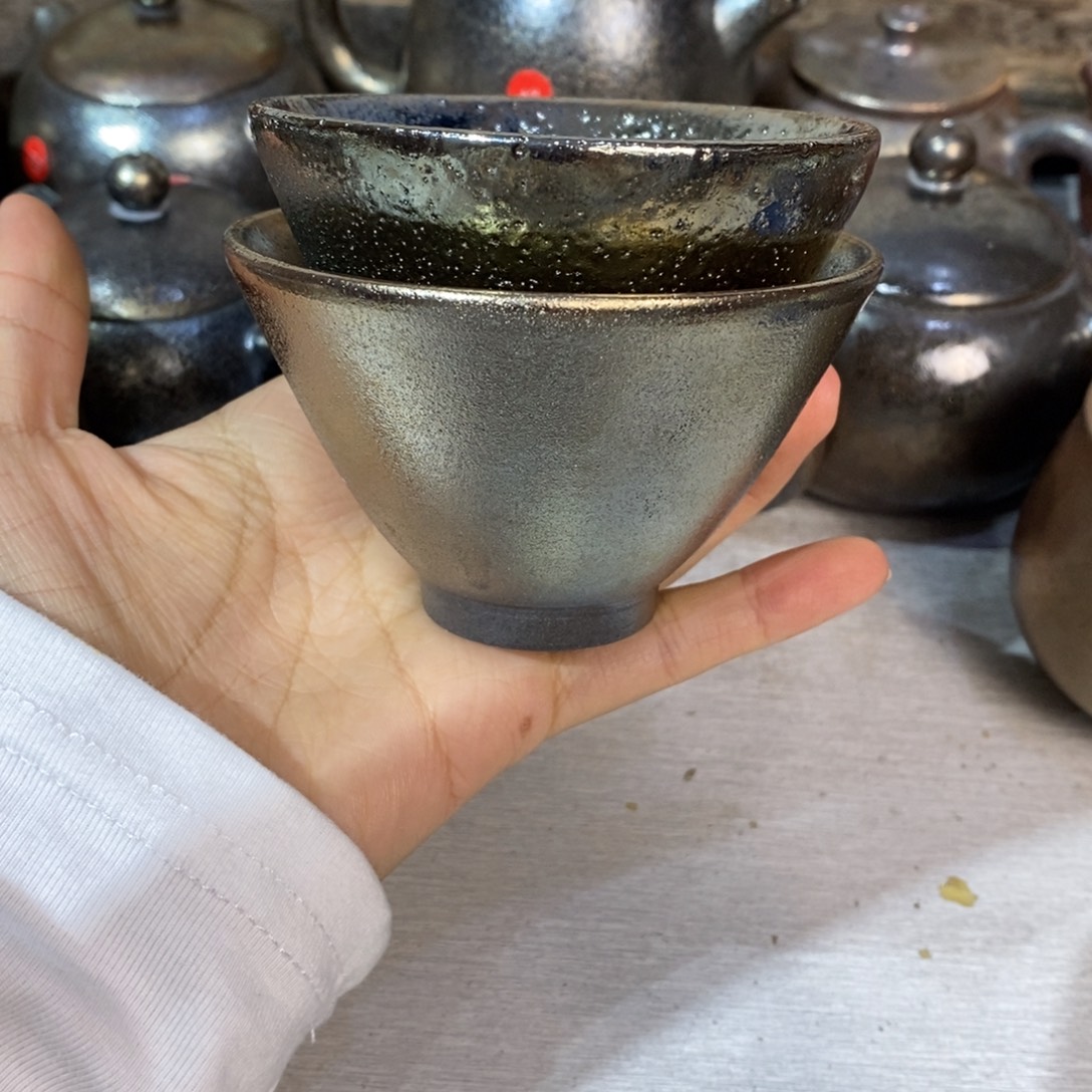 财***柒云南建水紫陶柴烧杯