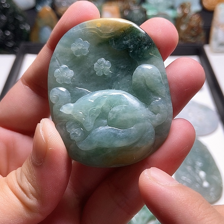 翡翠未镶嵌颈饰翡翠a货