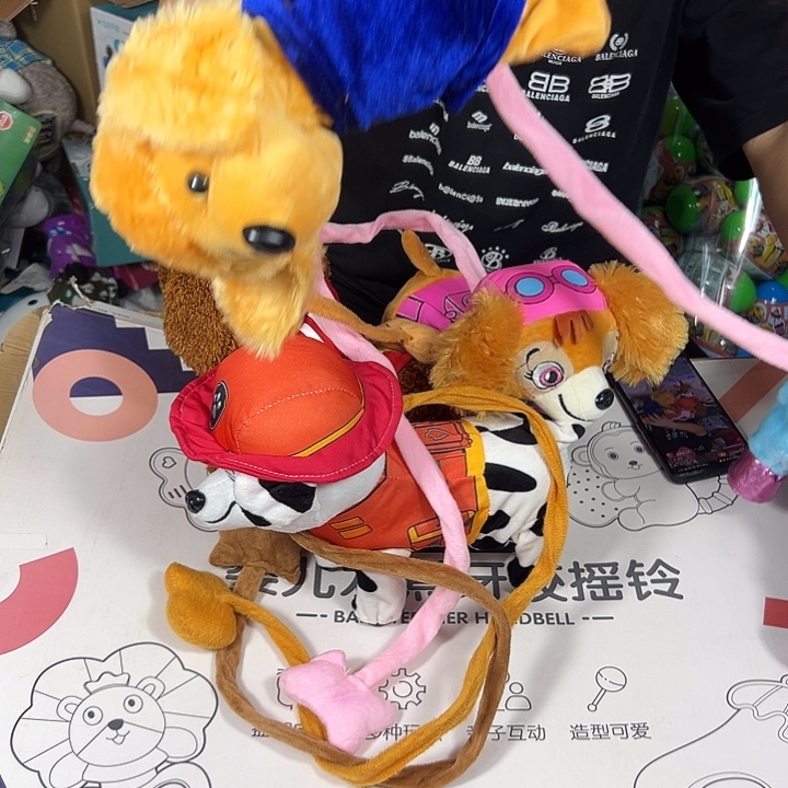 胶制小狗毛绒不包功能