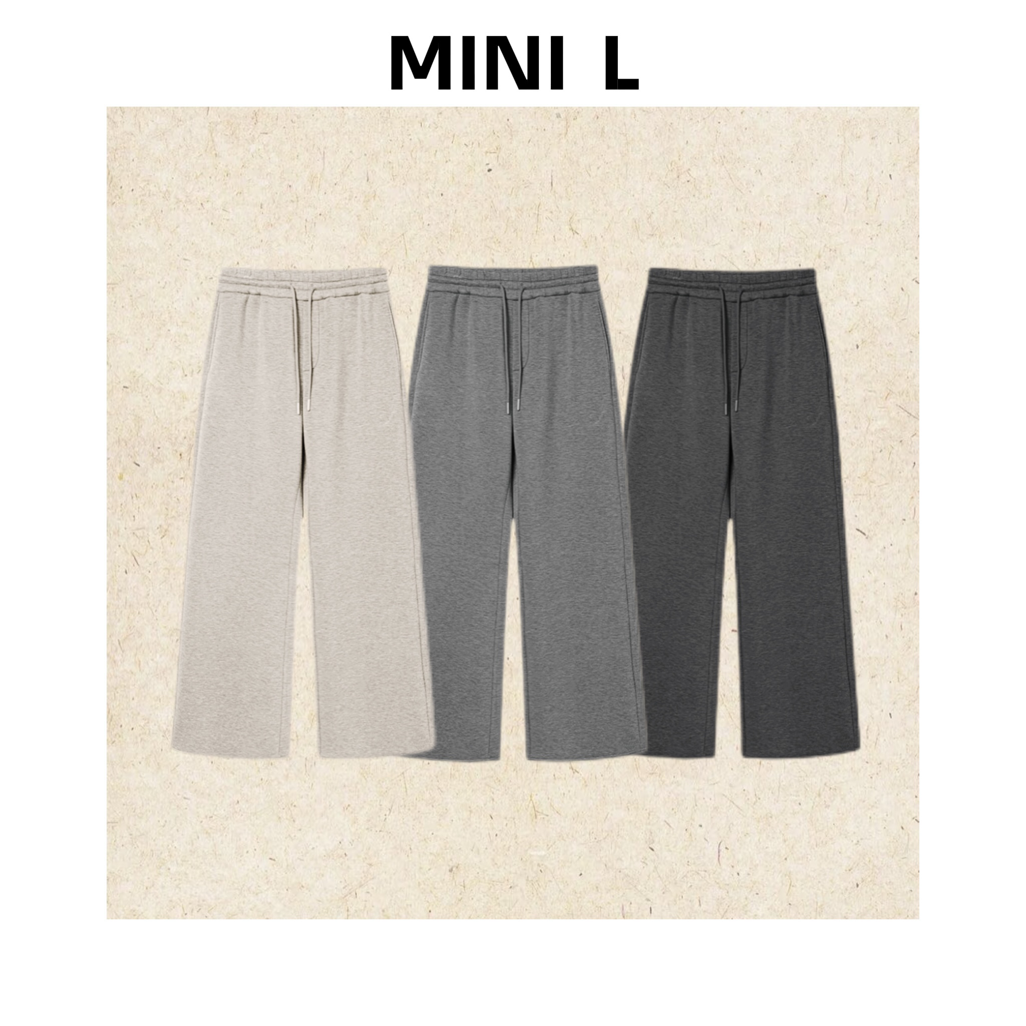 [MINI L]“绒王裤”羊驼绒垂感直筒百搭显瘦休闲阔腿裤