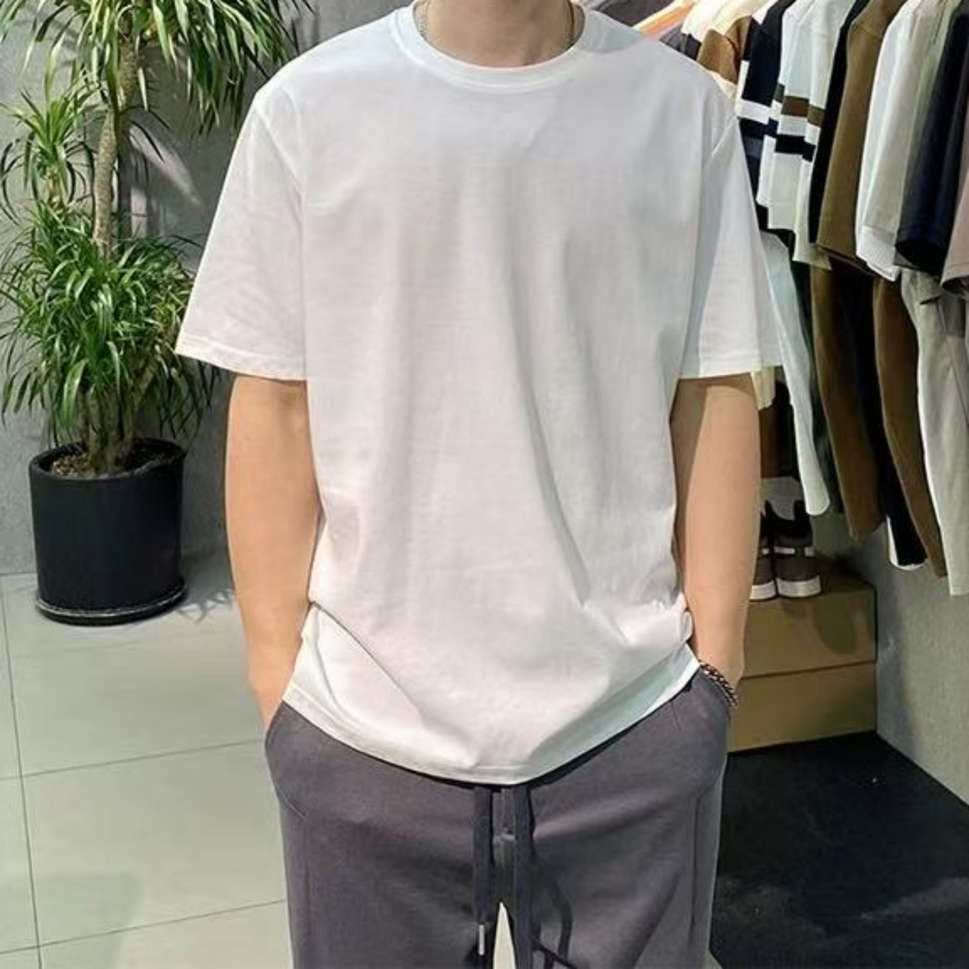 Z.X 纯色净版欧货短袖T恤 2580（C7↓）