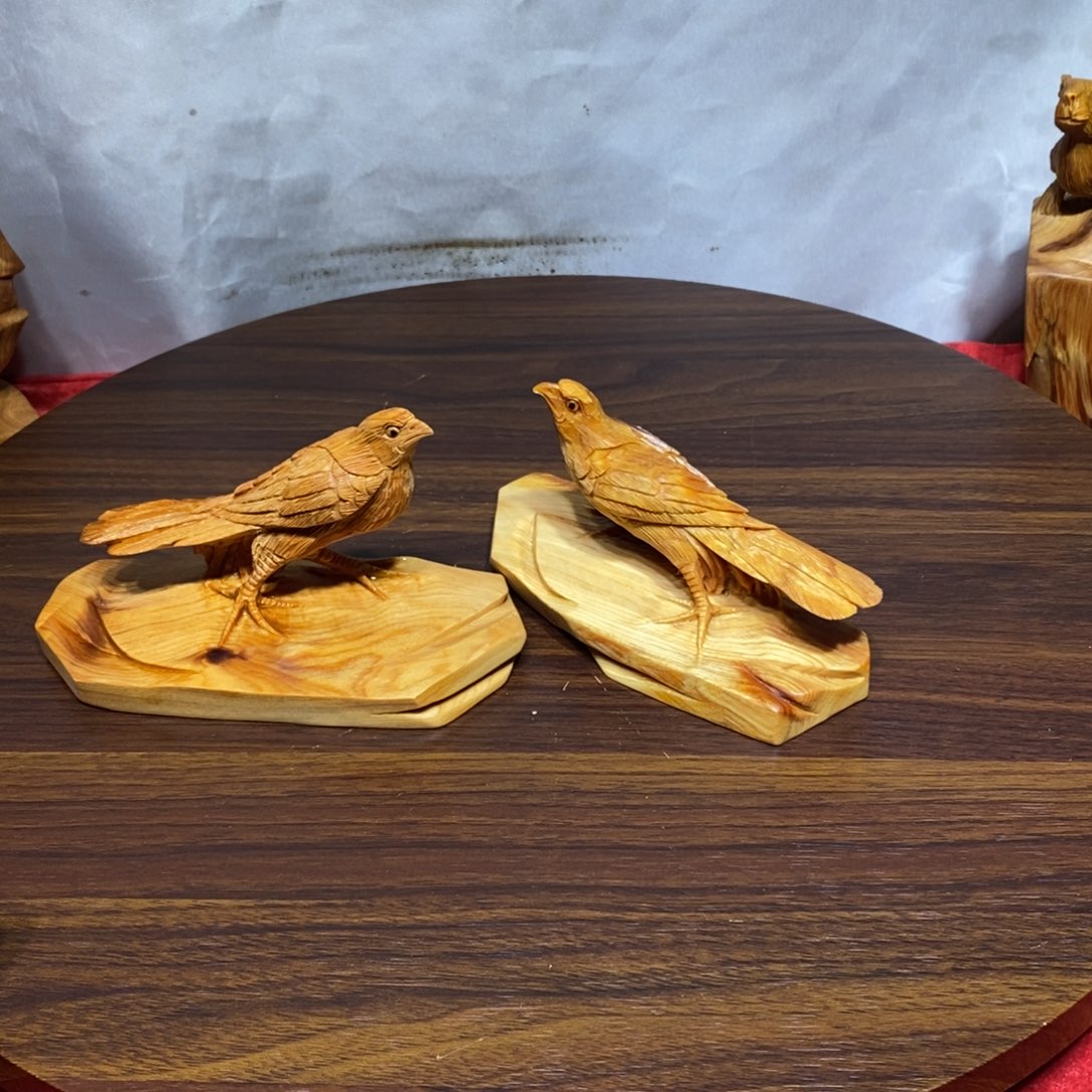 鸟***香柏木（崖柏）崖柏小鸟