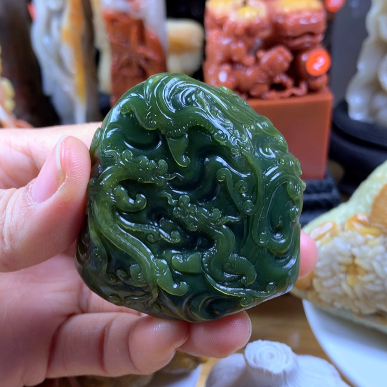 【闪购商品】寿山石滌*堂寿山石纯手工雕刻