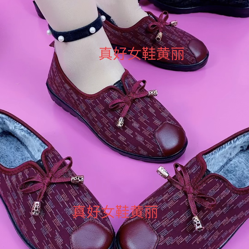 老北京秋冬季新款妈妈棉鞋D-23