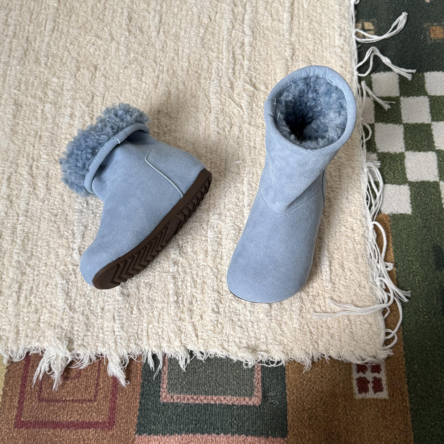 壹妈韩版童装男女童时尚简约雪地靴秋冬新款防滑保暖加绒中筒靴子