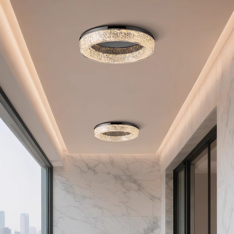 阳台灯意式轻奢2025新款过道走廊灯入户门厅玄关衣帽间无缝吸顶灯