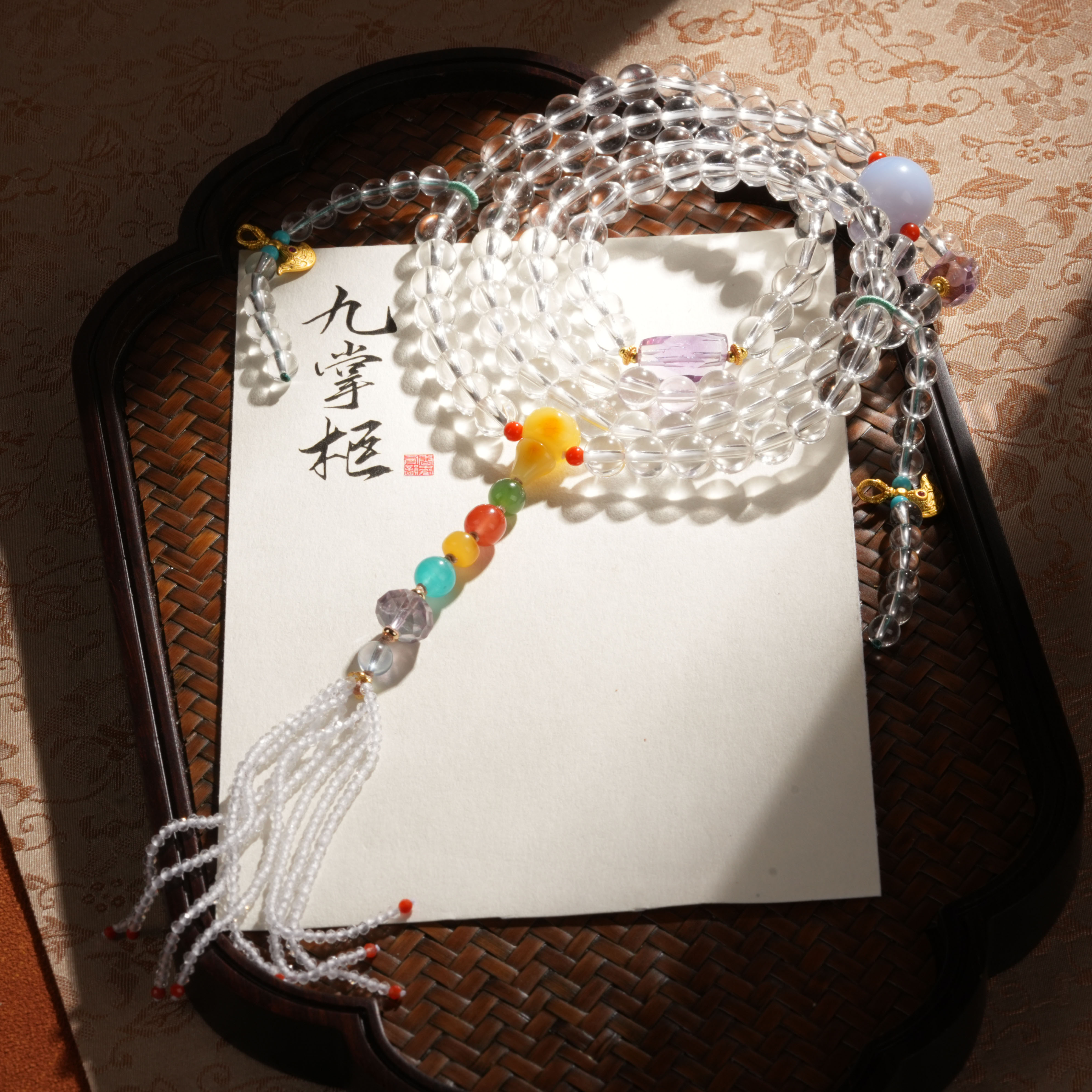 【板娘甄选】天然白水晶多圈手串—多样性发其一【JJ361】