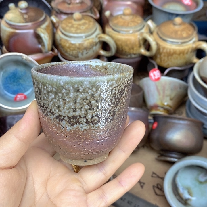 杯子全手工纯柴烧裸烧茶器福利