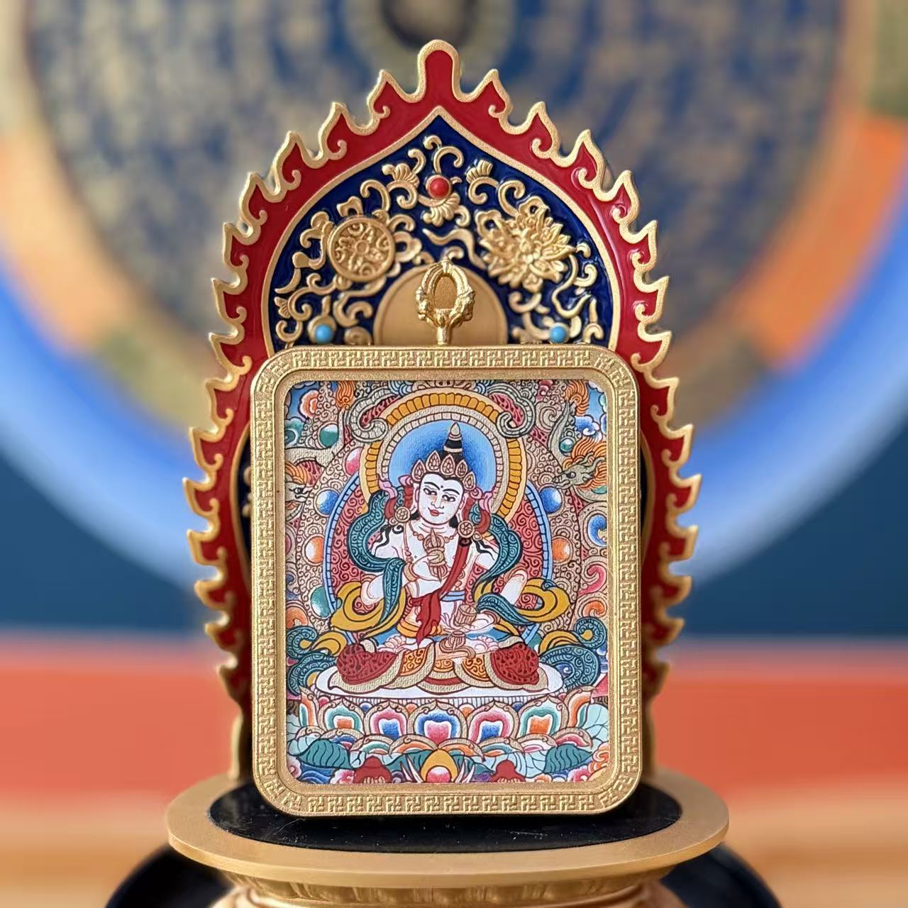 【罗藏热杰】金刚萨埵·热贡纯手绘唐卡