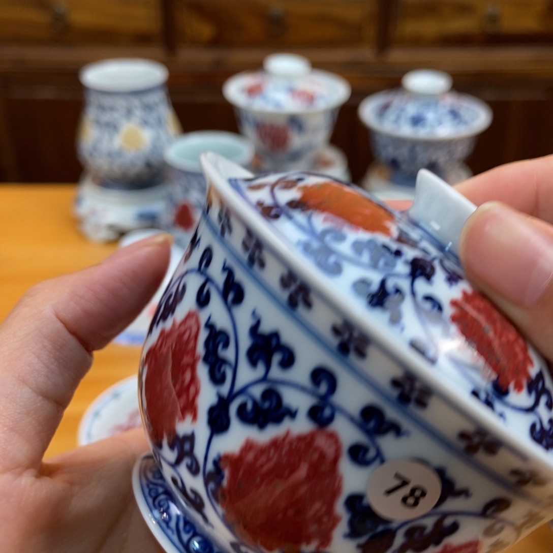 手绘现代茶具，非古董