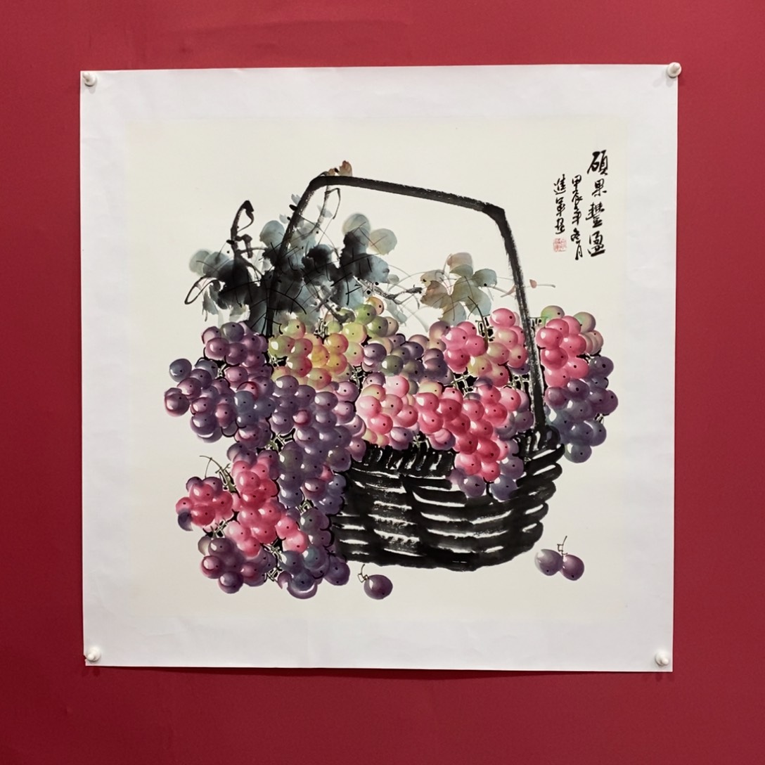 国画文进军四尺斗方精品佳作