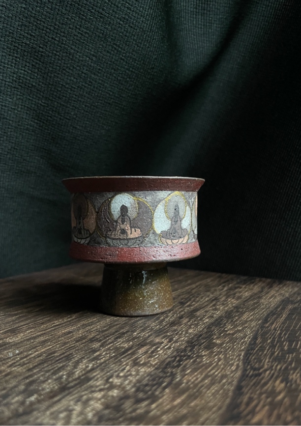 【安冉老师作品】手心里的敦煌·转经筒茶杯50ml