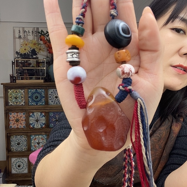 蜜蜡项链未镶嵌项链