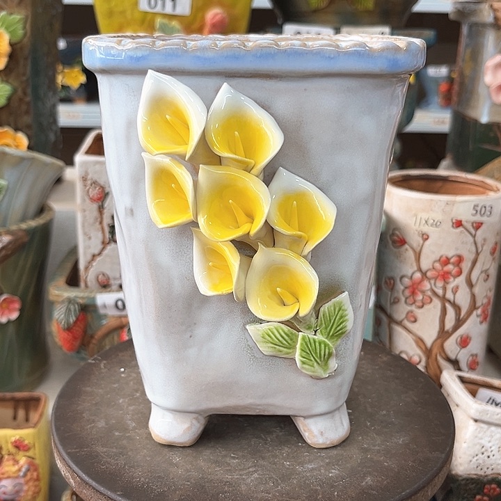 紫砂花盆粗陶材质多肉花盆