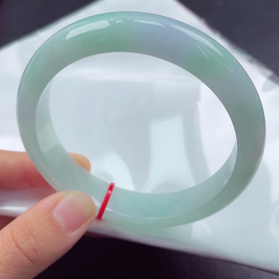 翡翠未镶嵌手镯62正圈