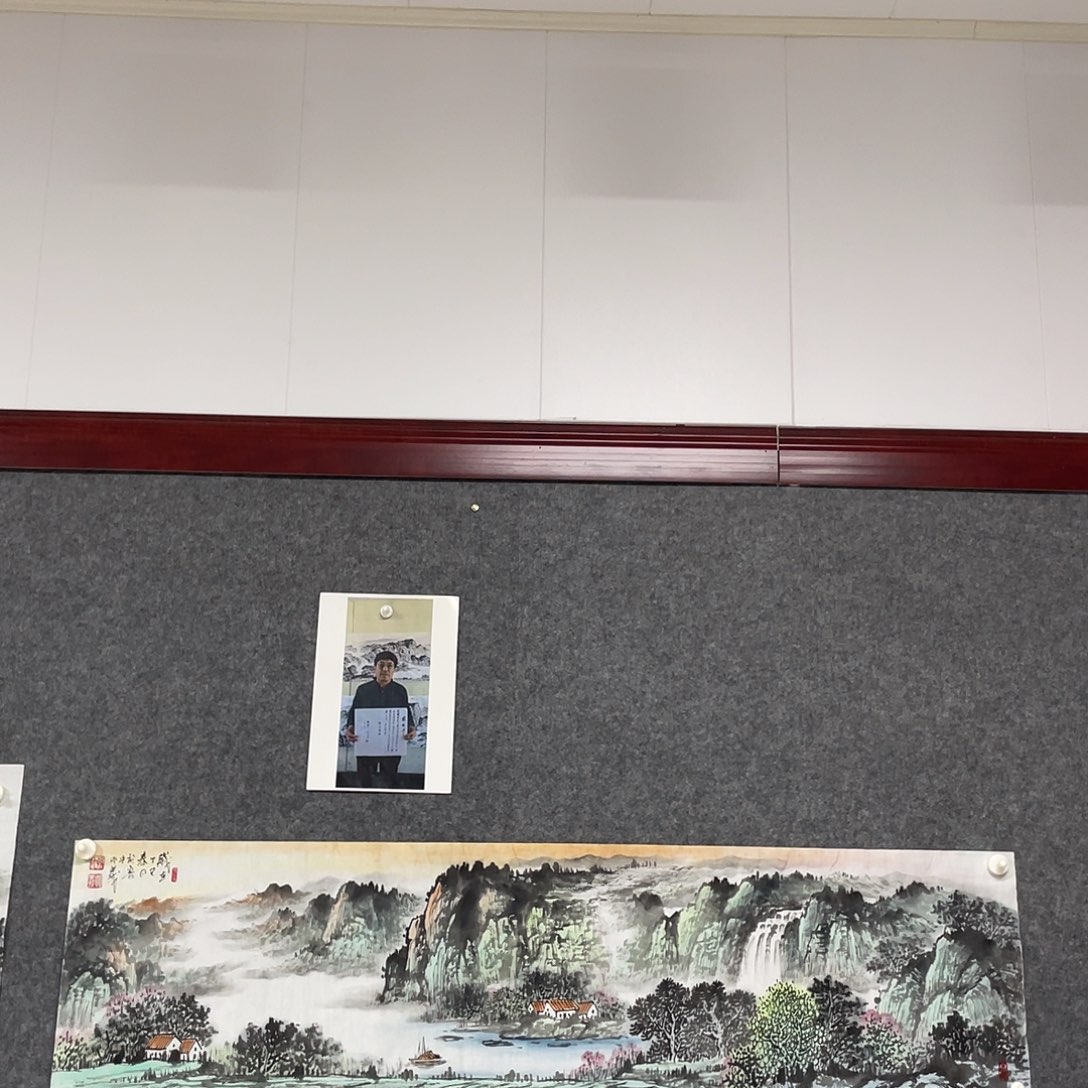 国画四尺对开画芯 捡漏