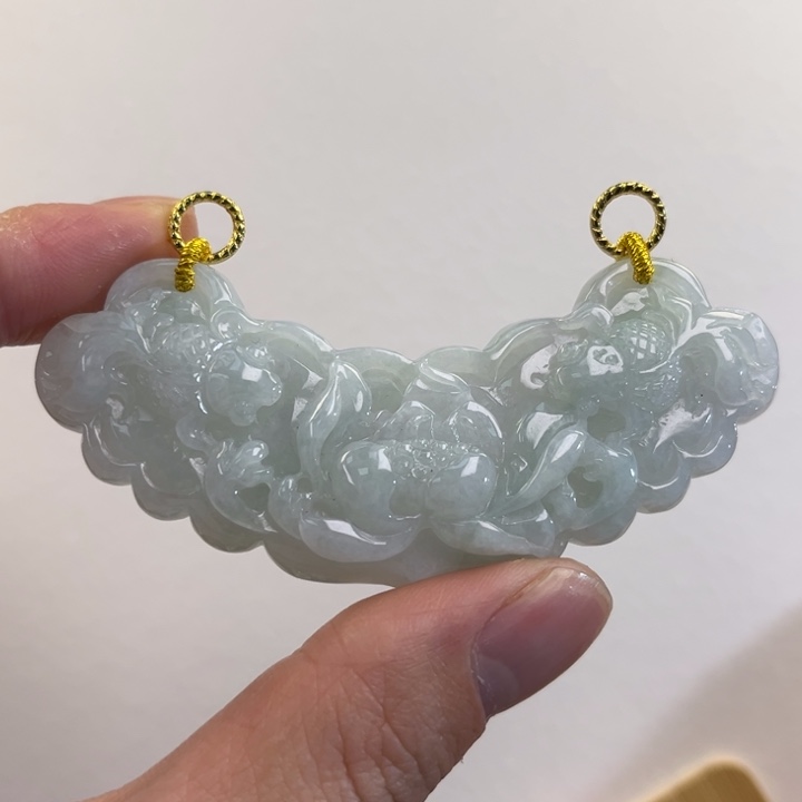 翡翠吊坠(赠链)未镶嵌代编织