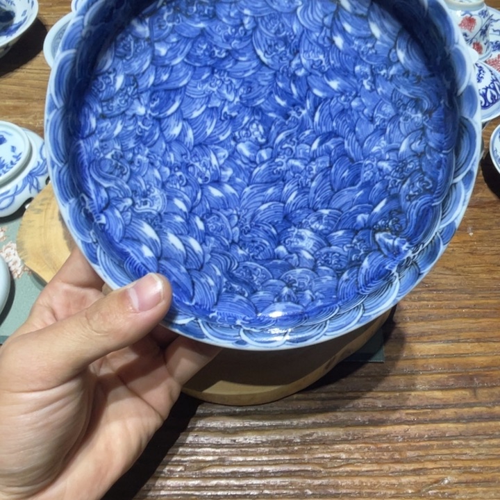 路*甲景德镇陶瓷青花小盘