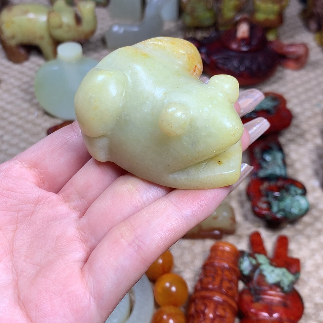 白玉菩提吊坠挂件