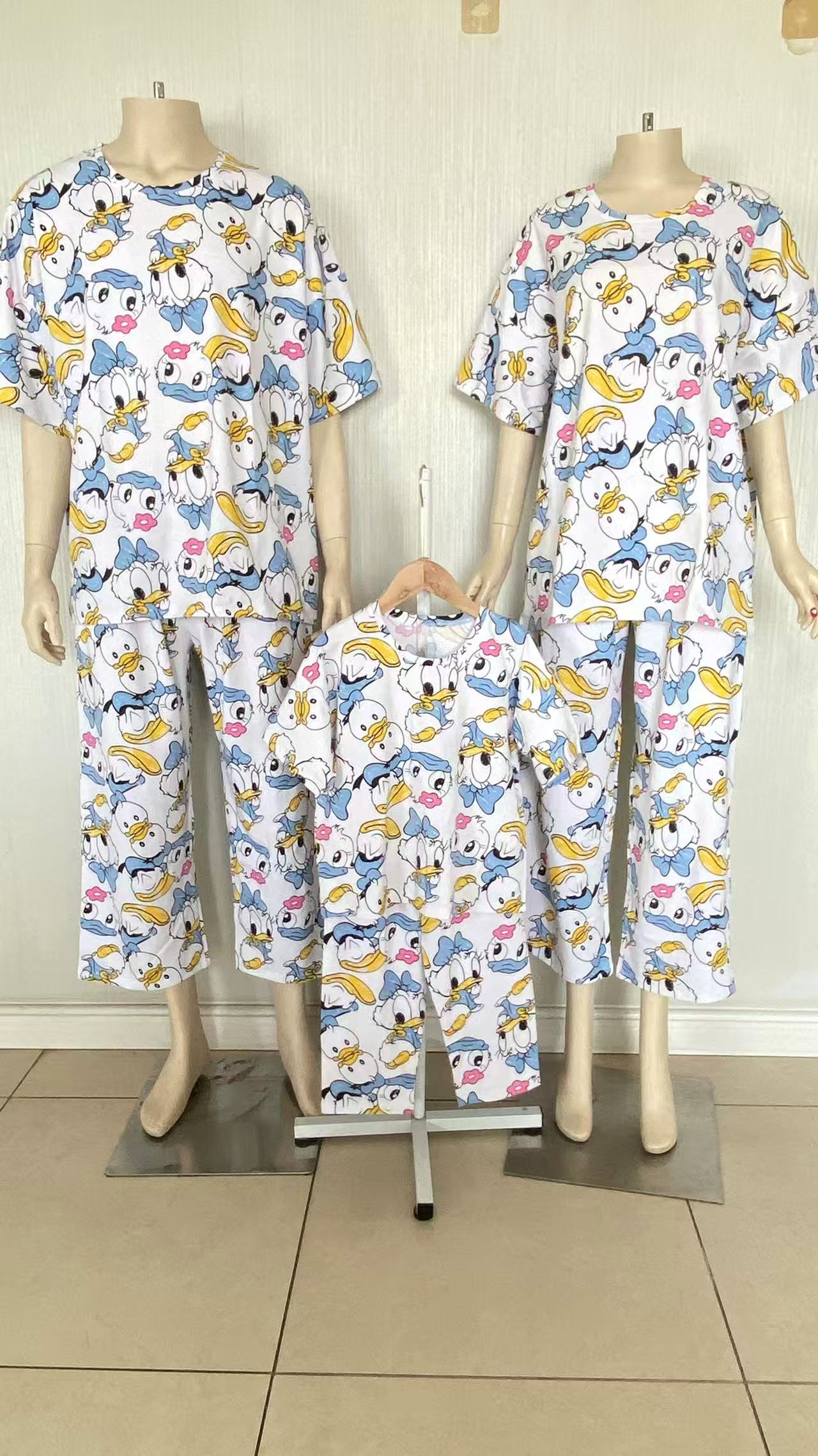 春秋夏季家居服套装时尚春夏短袖睡衣薄款休闲耐磨