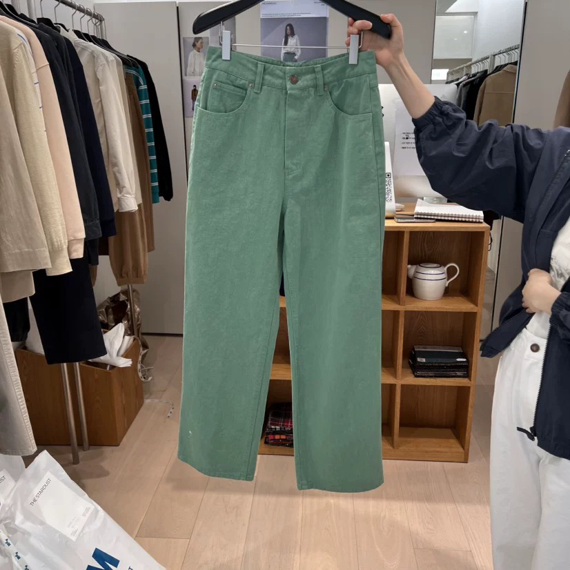 韩国拆包东大门运动牛仔裤直邮修身甜美潮流春夏大气