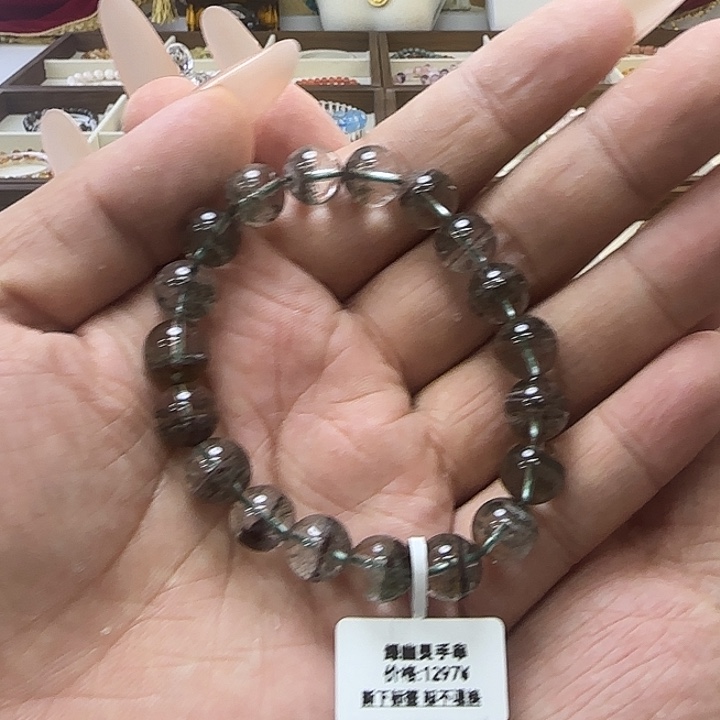 未镶嵌手串水晶绿幽灵手串