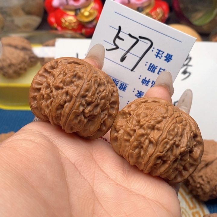 文玩核桃把件577号42白狮子