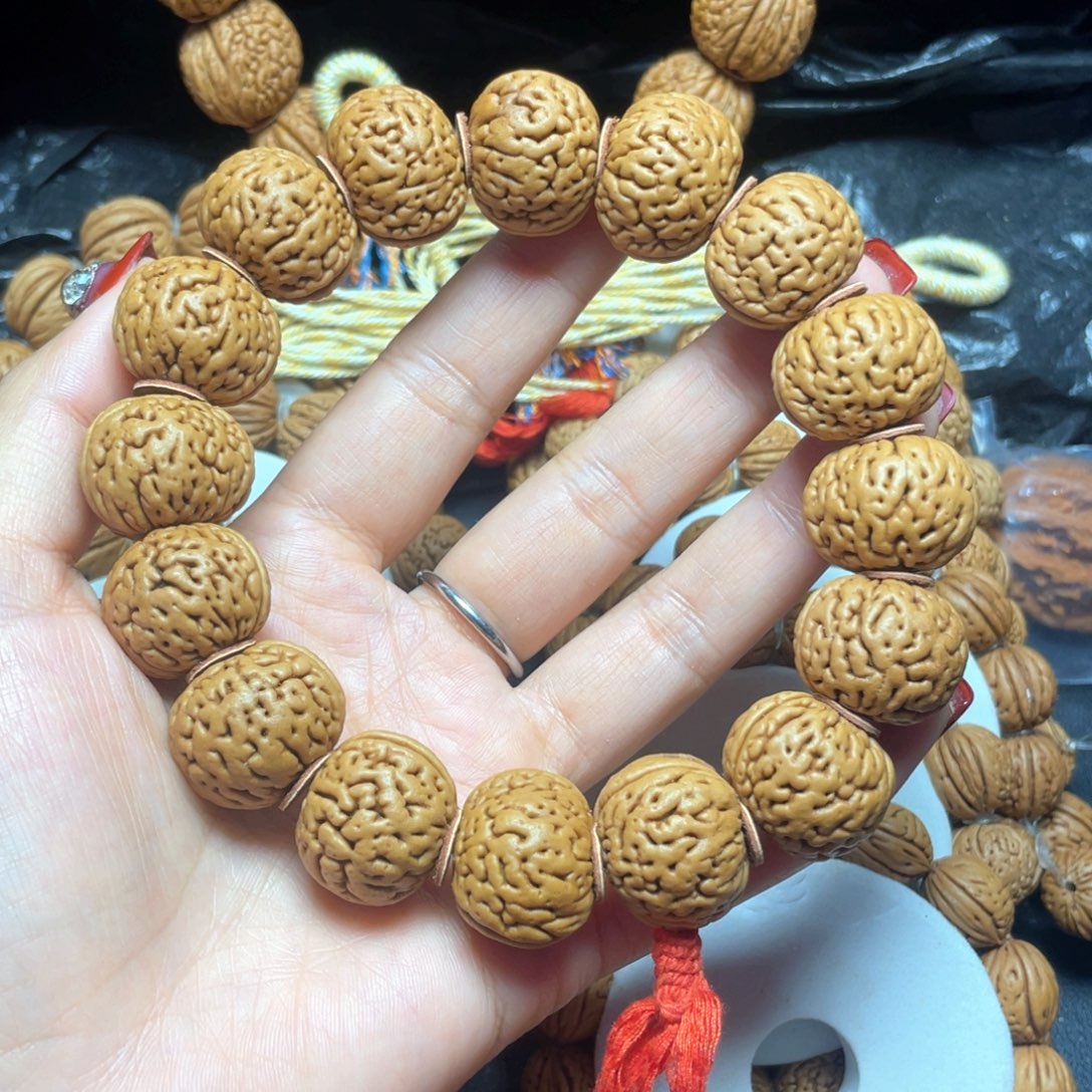 ，***桃核吊坠桃核手串21+磨盘