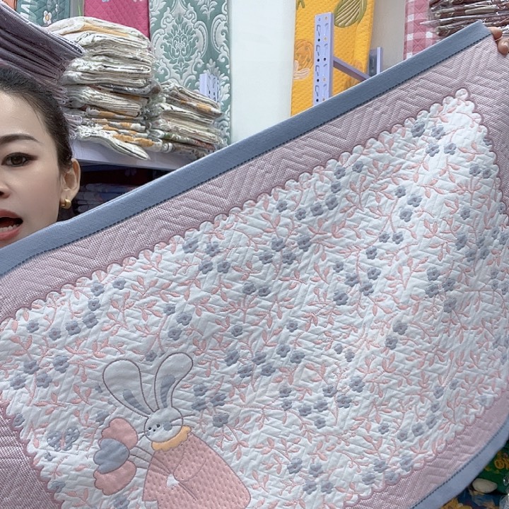 棉一灰色小花兔棉