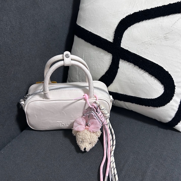 Tou家系列新款爆款百搭斜挎双肩保龄球托特包包