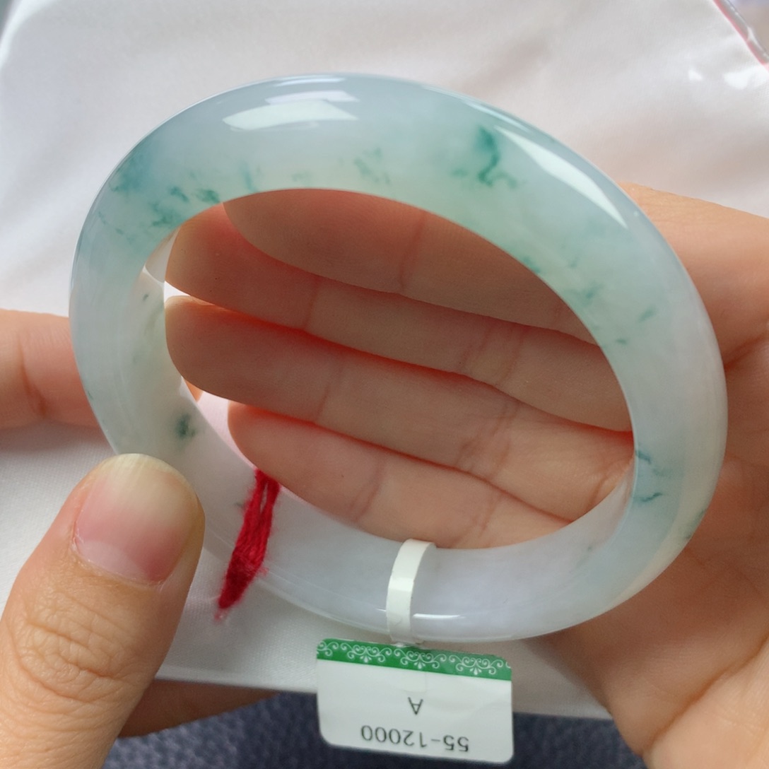 未镶嵌手镯翡翠缅甸天然翡翠A货55.7正