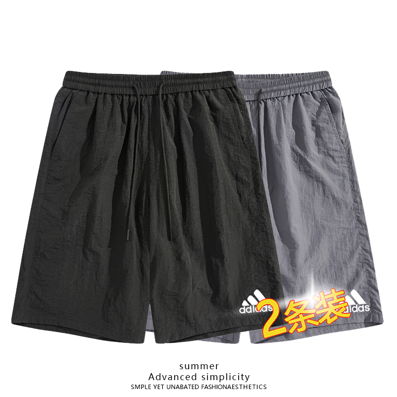 夏季情侣运动透气短裤薄款短裤夏季透气男士速干百搭宽松休闲短裤
