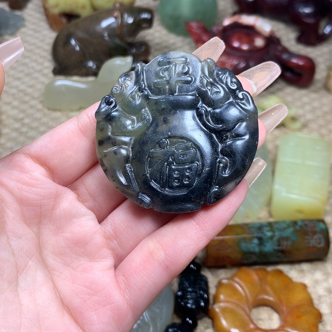 白玉菩提吊坠挂件