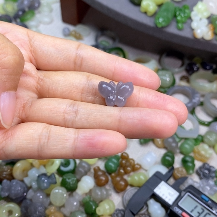 和田玉未镶嵌挂件早****富